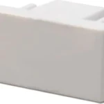 Eindkap voor 1-fase rails – wit mat