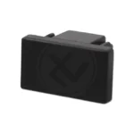 Zwarte eindkap voor 1-fase railsysteem