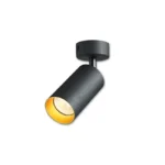 Plafondlamp GU10 LED Eris Gold verstelbaar 1x zwart