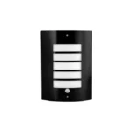 Wandlamp Lugo E27 - Met PIR Bewegingssensor – Zwart - Buitenlamp